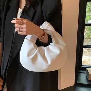 Elegant White Cream Handbag